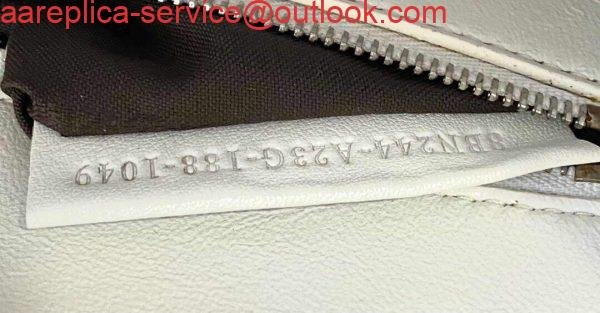 Fendi 5510S Peekaboo Iconic Essentially White Leather Bag