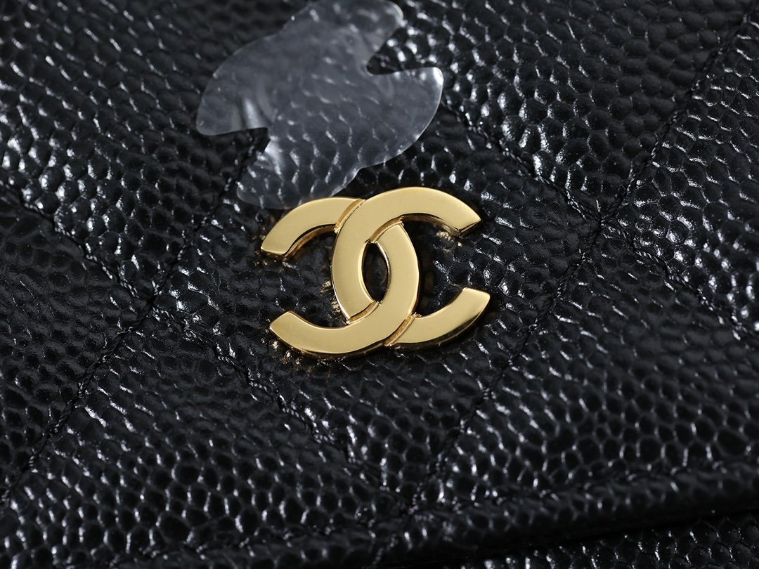 Chanel Woc Gold  Chain Black