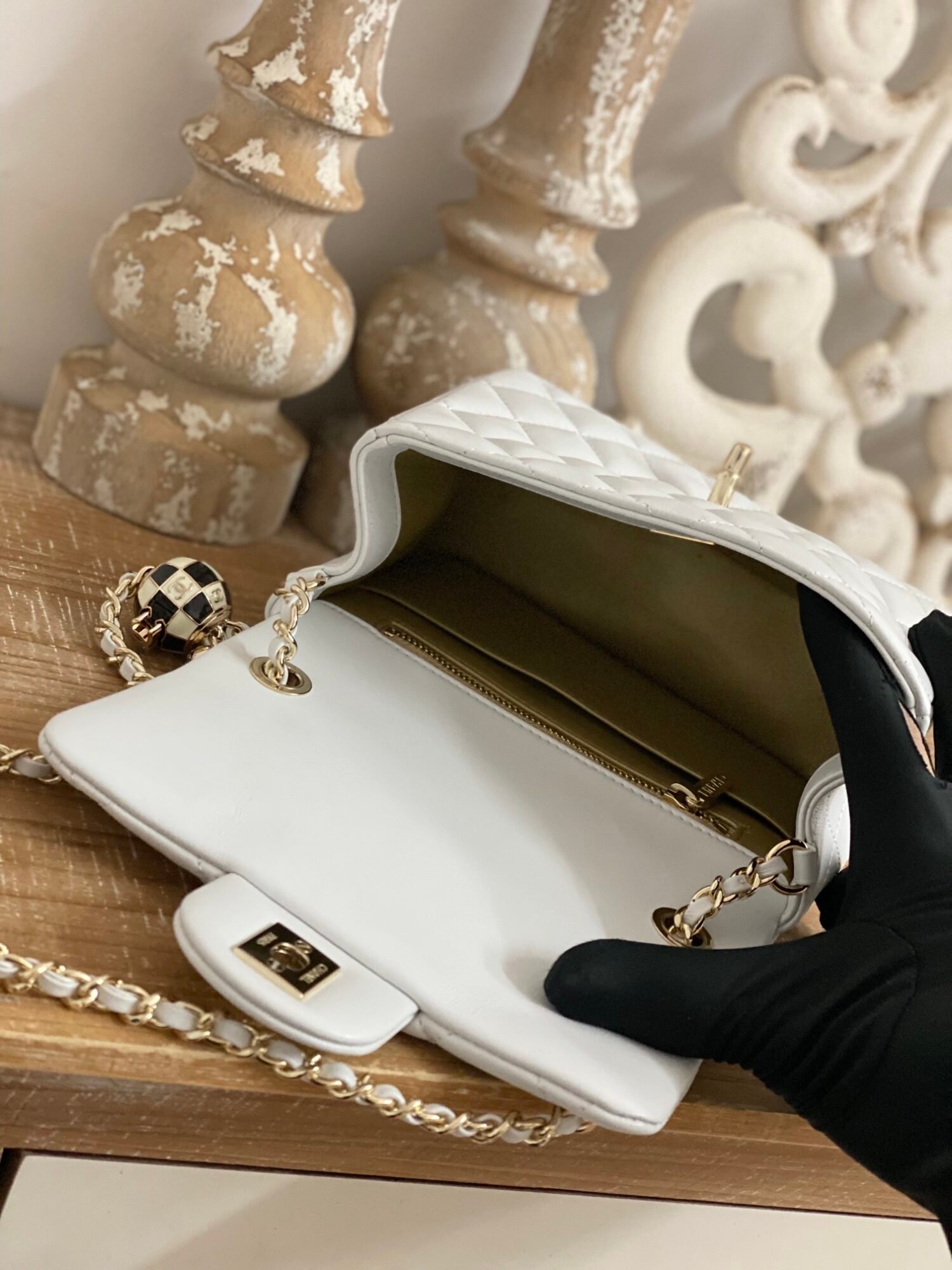 Chanel Cf 7 Star Mini 1786 White