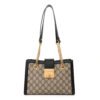 Gucci 498156 Padlock GG Small Shoulder Bag Black