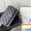 Replica Chanel Caviar Replica Quilted Wallet On UK Chain Woc A33814