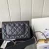 Replica Chanel Caviar Replica Quilted Wallet On UK Chain Woc A33814