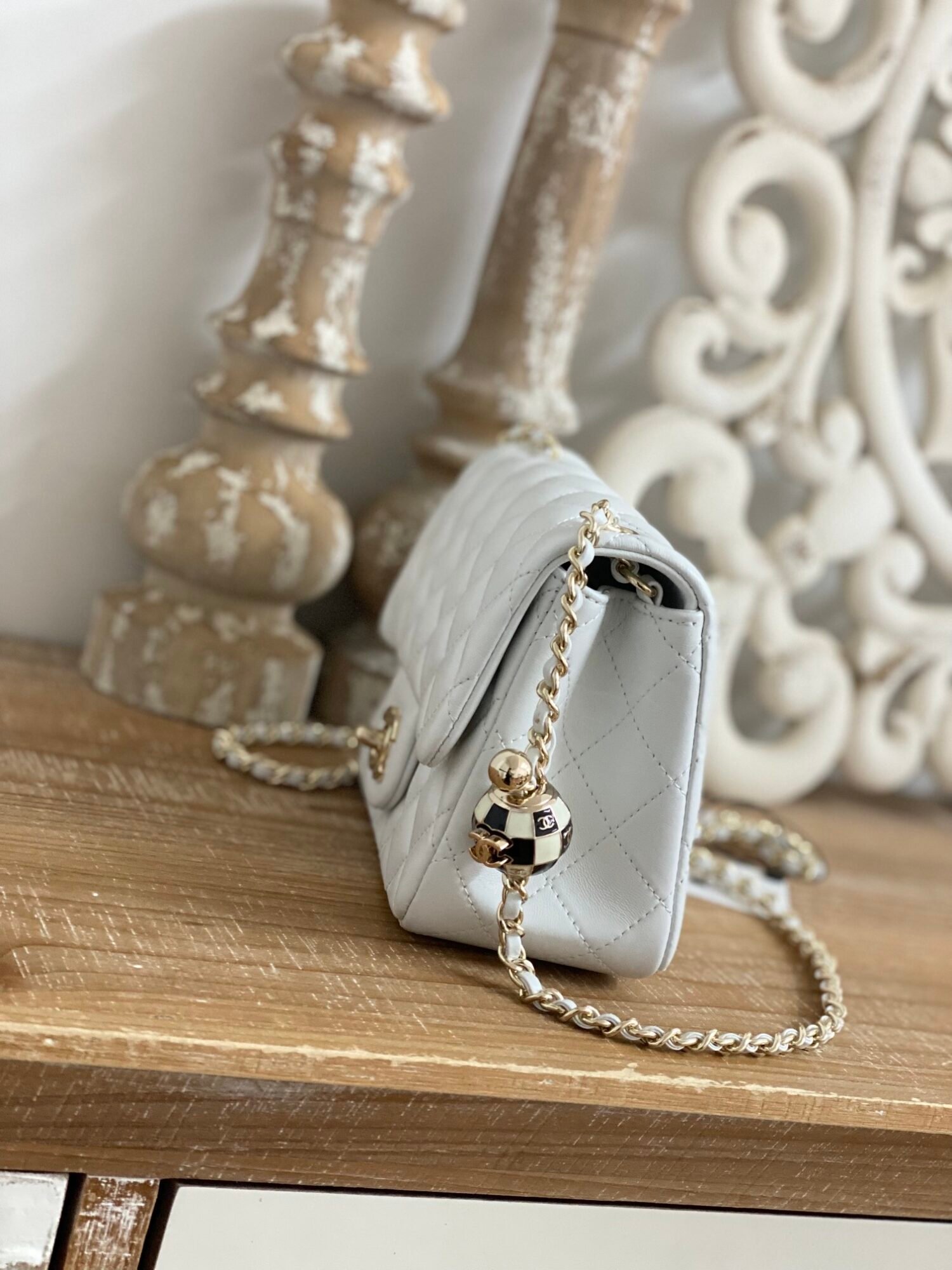 Chanel Cf 7 Star Mini 1786 White