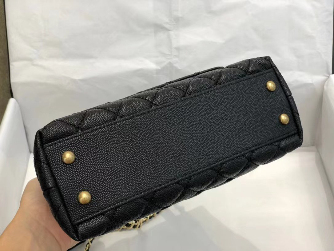 Chanel Inspired Coco Handle Black 24*14*10Cm A92990