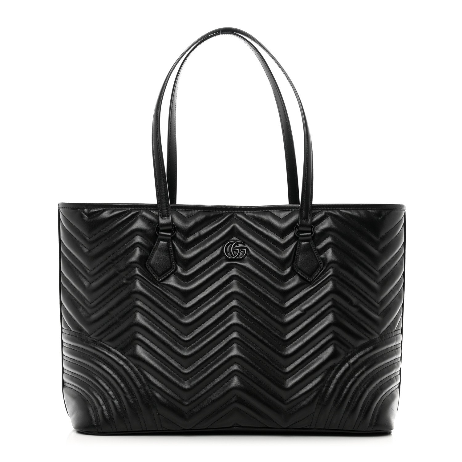 Gucci 739684 GG Marmont Large Tote Bag Black