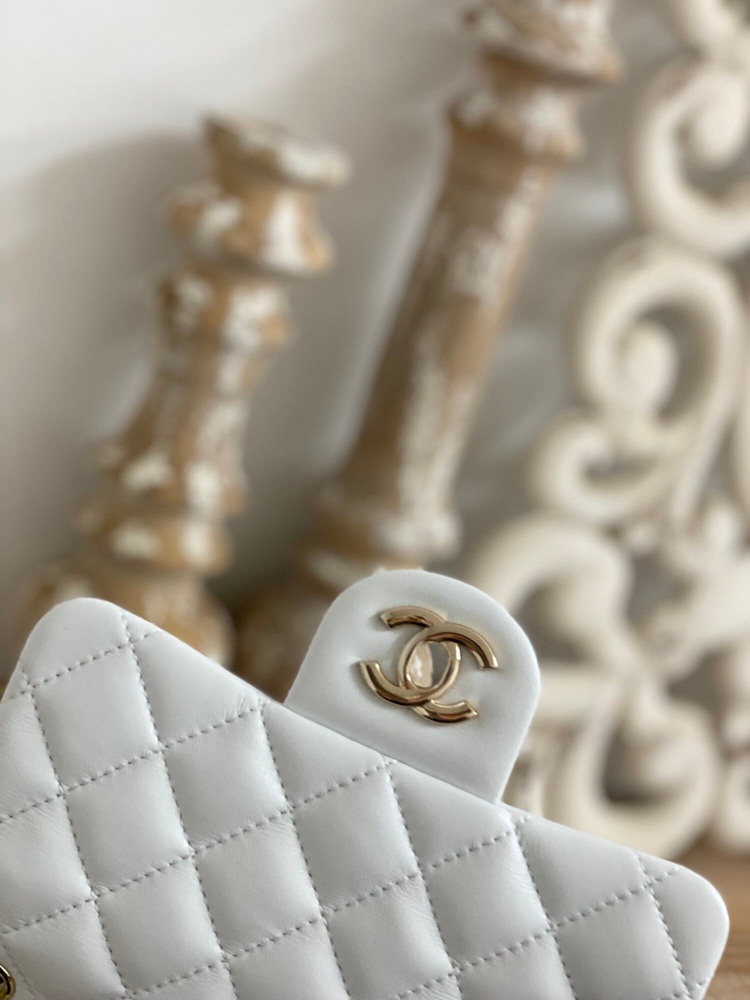 Chanel Cf 7 Star Mini 1786 White