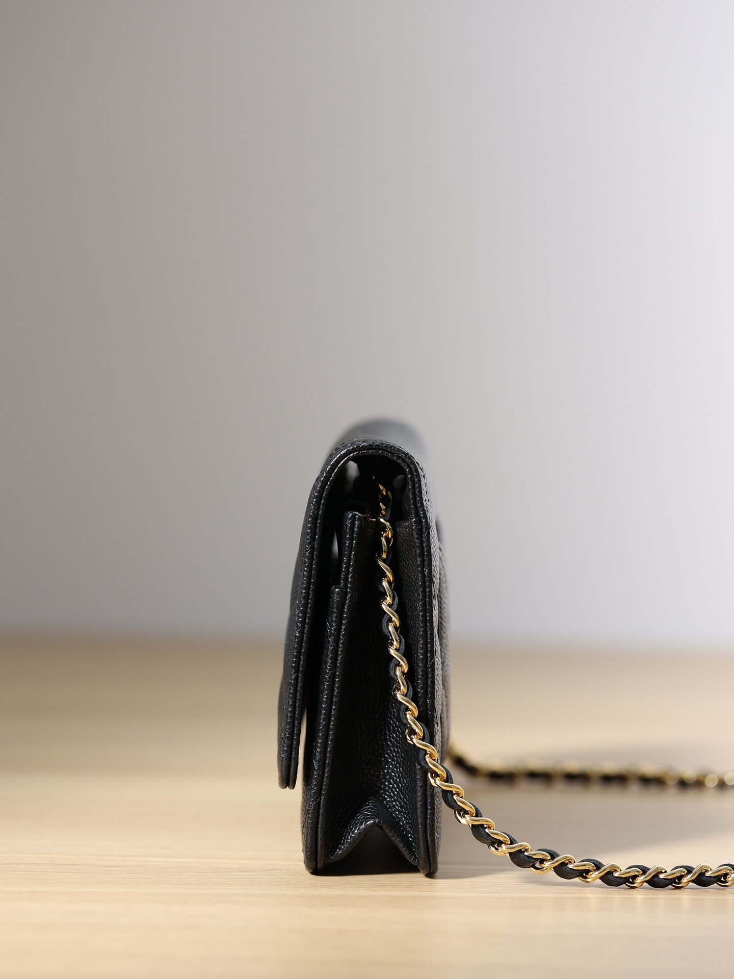 Chanel Woc Gold  Chain Black