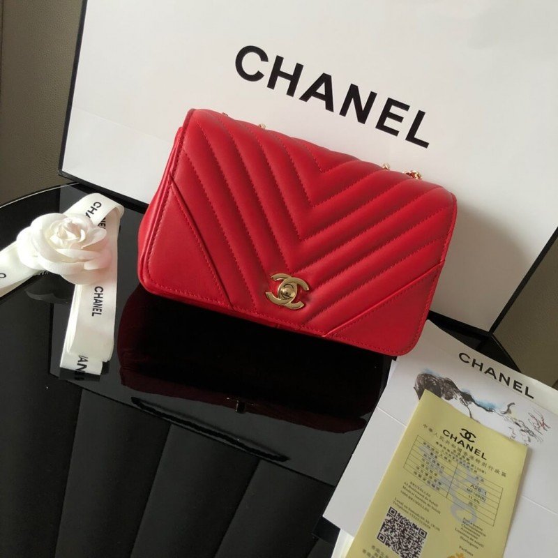 Chanel Calfskin Mini Flap  Bag A91586