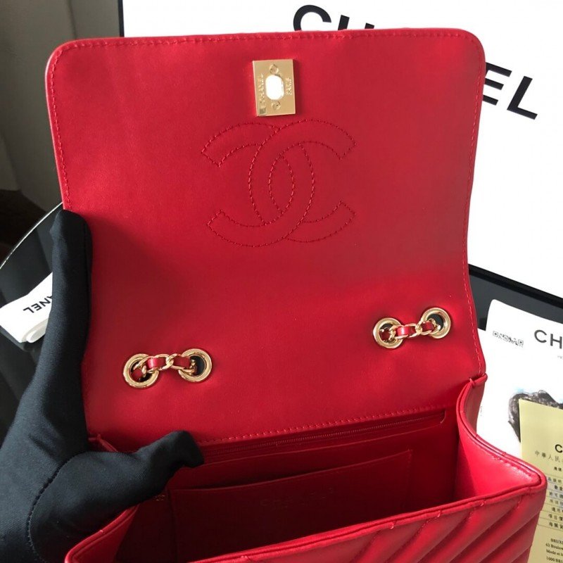 Chanel Calfskin Mini Flap  Bag A91586