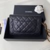 Replica Chanel Caviar Replica Quilted Wallet On UK Chain Woc A33814