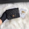 Chanel Chevron Lambskin 17Cm AAA+ Classic Flap Bag 1115