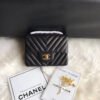 Chanel Chevron Lambskin 17Cm AAA+ Classic Flap Bag 1115