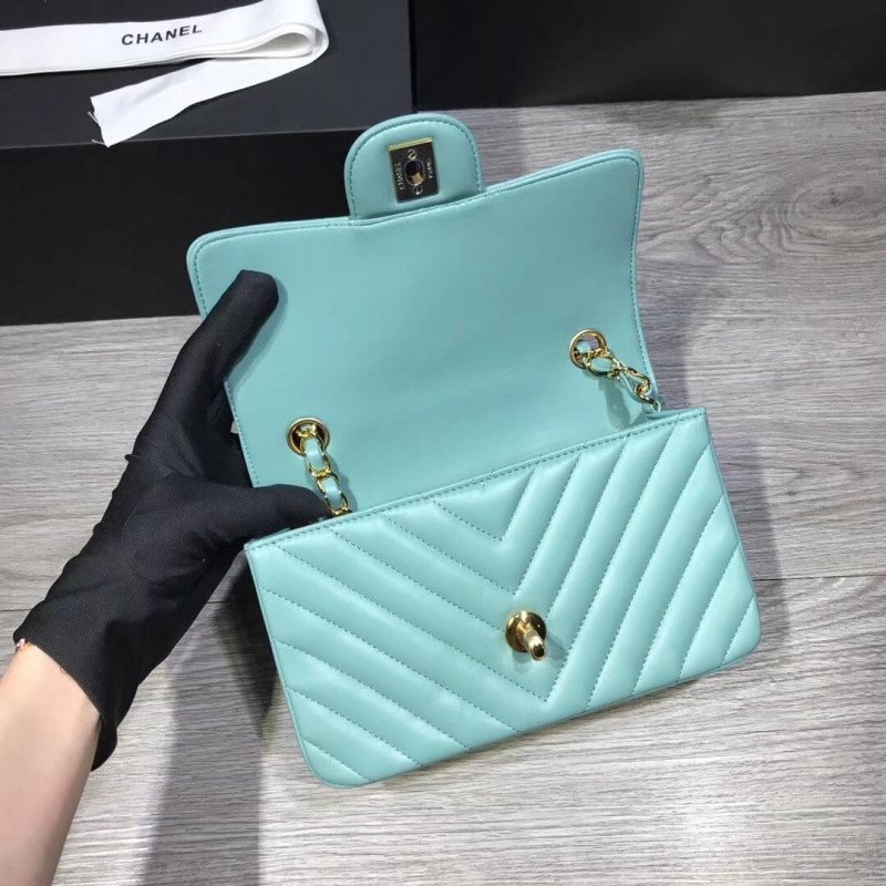 Inspired Replica Chanel Chevron Lambskin 20Cm Replicas Classic Flap Bag 1116