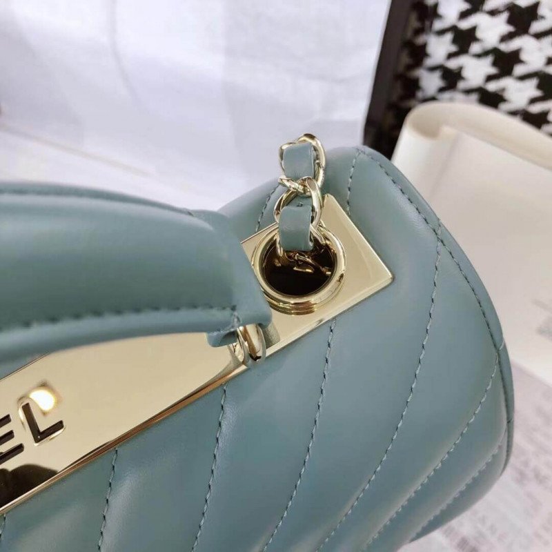 Chanel Chevron Quilted 1:1 Mirror Inspired Small Trendy Cc 25453