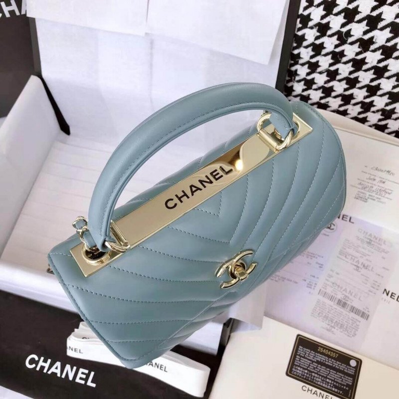 Chanel Chevron Quilted 1:1 Mirror Inspired Small Trendy Cc 25453