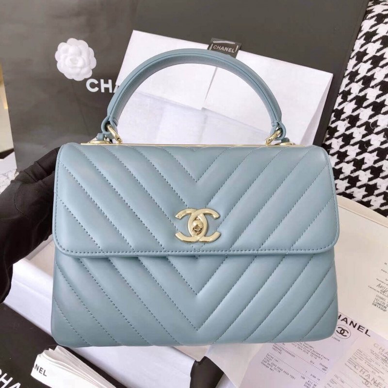 Chanel Chevron Quilted 1:1 Mirror Inspired Small Trendy Cc 25453