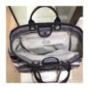 Chanel Deauville Black High Quality Grey Striped Tweed Canvas Tote A66941