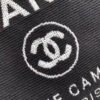 Luxury Replica Chanel Deauville Tote 38Cm Canvas Fashion Bag A66941 Black/White