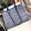 Chanel Deauville Tote Best 38Cm Canvas 1:1 Mirror Bag A66941 Blue Jacquard