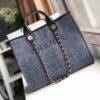 Chanel Deauville Tote Copy 38Cm Canvas Bag A66941 1:1 Mirror Grey Blue