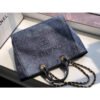Chanel Deauville Tote Copy 38Cm Canvas Bag A66941 1:1 Mirror Grey Blue
