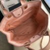 Replica Chanel Deauville Top Quality  Tote 38Cm Canvas Bag A66941 Poudre Pink