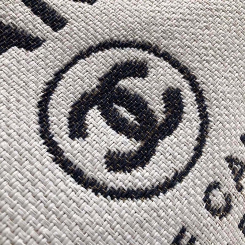 Chanel Deauville 1:1 Mirror Tote 38Cm Canvas Bag A66941 White / Black