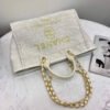 Replica Chanel Deauville Tote 38Cm Copy Canvas Bag Replicas A66941 White/Gold