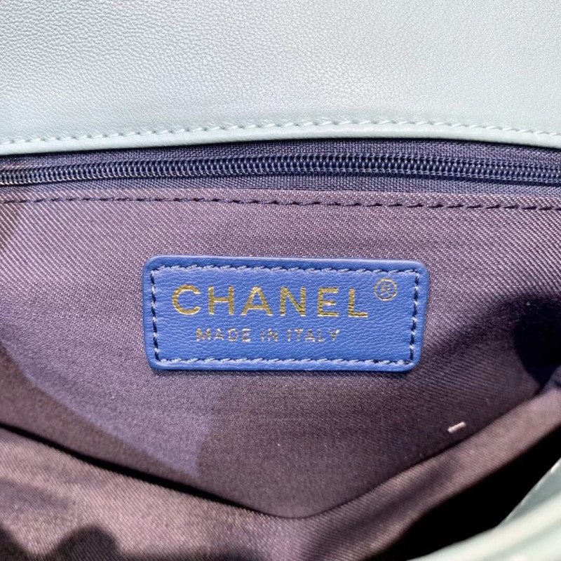 High Quality Replica Chanel Flap Bag With Large Fashion Bi-Color Chain As1353