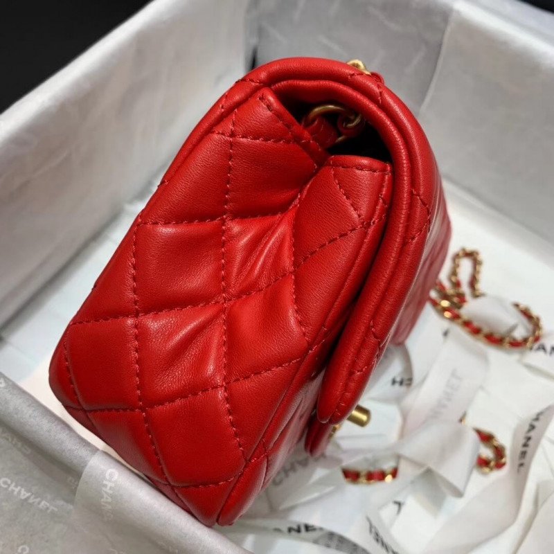 Chanel Lambskin Flap Bag As1786