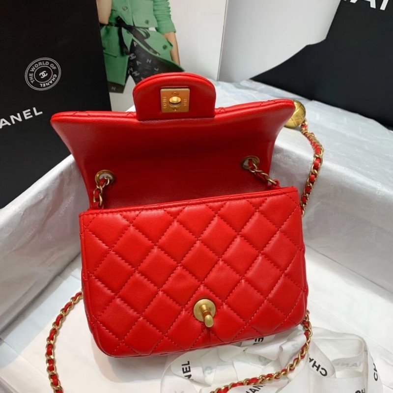 Chanel Lambskin Flap Bag As1786
