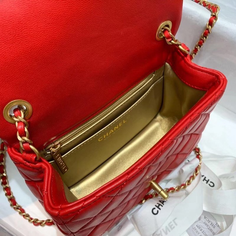 Chanel Lambskin Flap Bag As1786
