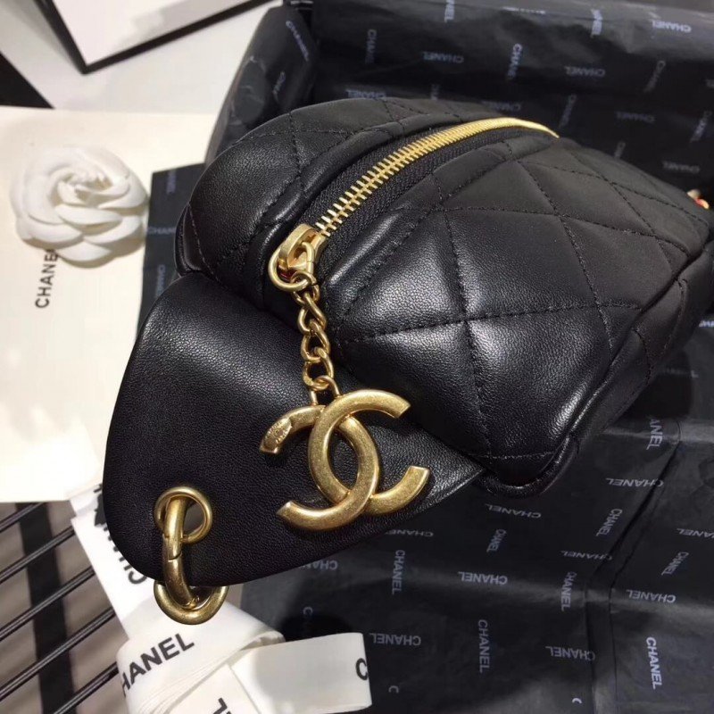 Designer Chanel Lambskin Waist Bag As0940