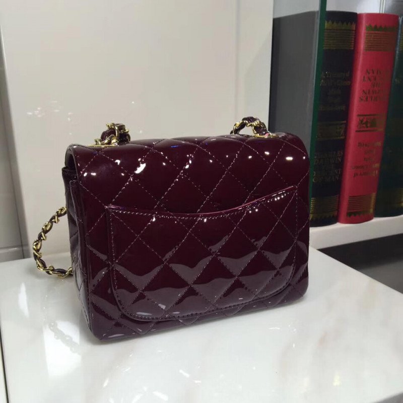 Chanel Pantent Leather 17Cm Classic Replicas Luxury Flap Bag 1115