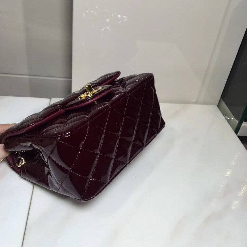 Chanel Pantent Leather 17Cm Classic Replicas Luxury Flap Bag 1115