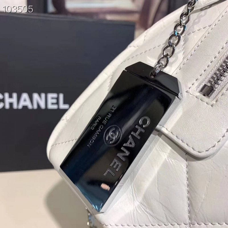 Chanel Small Bowling Fashion Bag In Calfskin Luxury As1321