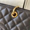 Replica Chanel Grand Shopping Top Quality Black Tote Quilted Caviar High A50995