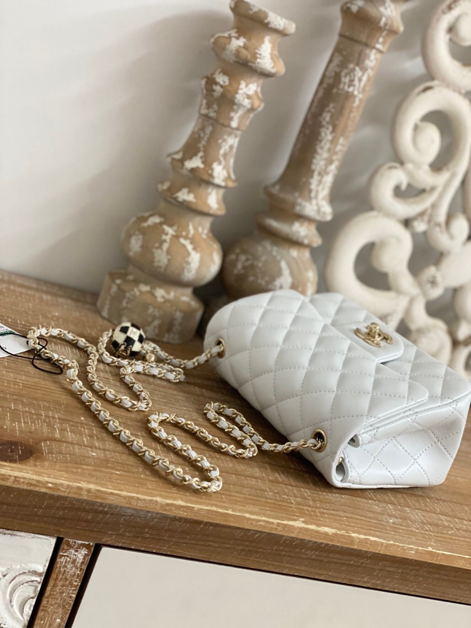 Chanel Cf 7 Star Mini 1786 White