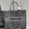 Dior M1286 Dior Book Tote Grey Multicolor Mizza Embroidery