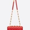 Dior M9243 Large Caro Bag Calfskin Red Gold