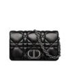 Dior S5135 Caro Macrocannage Pouch Black Quilted Macrocannage Calfskin
