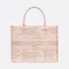 Replica Dior Book Tote M1265 Small Dior Toile De Jouy Reverse Embroidery Pink
