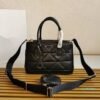 Small Prada Galleria Saffiano Leather bag 1BA863 Black