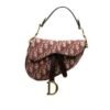 Dior M0446 Dior Saddle Bag Burgundy Dior Oblique Jacquard