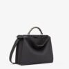 Fendi 7VA529 Peekaboo ISeeU Medium Black Leather Bag
