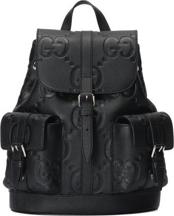 Gucci 739503 Jumbo GG Small Backpack Black