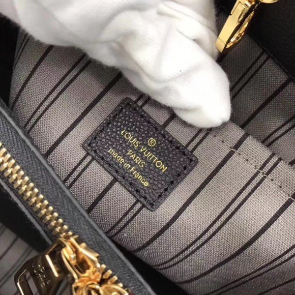 Replica Louis Vuitton Montaigne MM Bag Monogram Empreinte M41048 BLV533