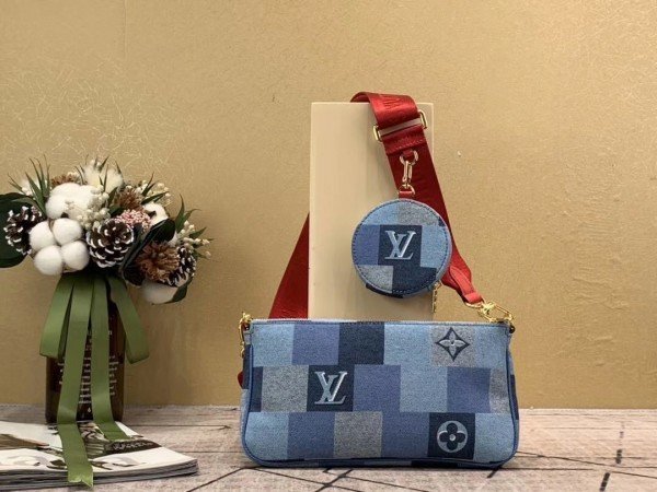 Replica Louis Vuitton Multi Pochette Accessoires Monogram Denim M44990 BLV478