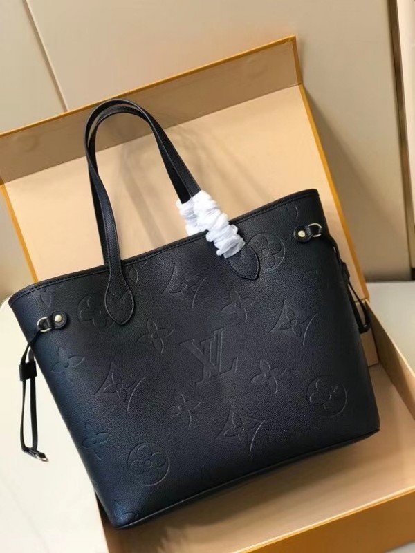 Louis Vuitton Neverfull MM Bag Damier Ebene M45685 BLV528