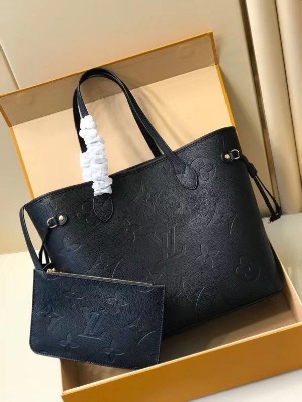 Louis Vuitton Neverfull MM Bag Damier Ebene M45685 BLV528